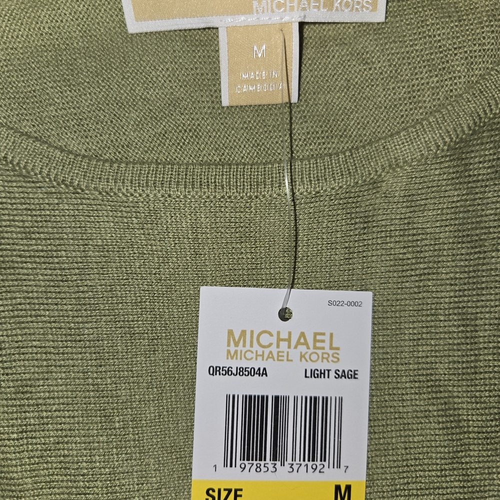 Michael Kors Women's Light Sage Long Sleeve